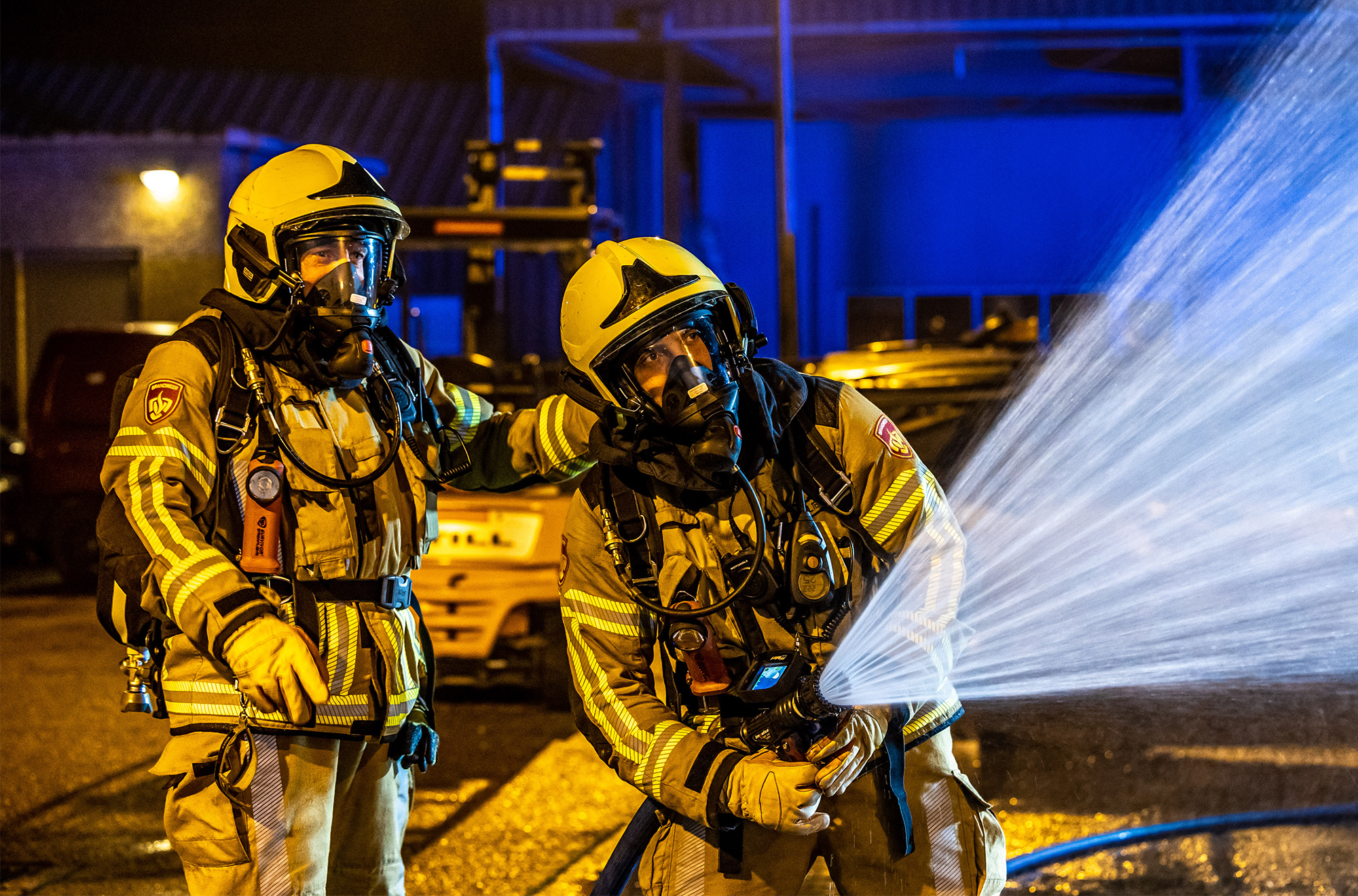 reportage over de brandweer